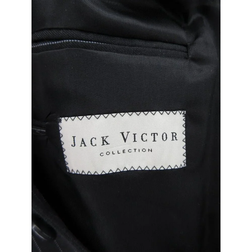 Jack Victor Sport Coat 42 Couture Blazer Pinstriped Wool Dinner Jacket